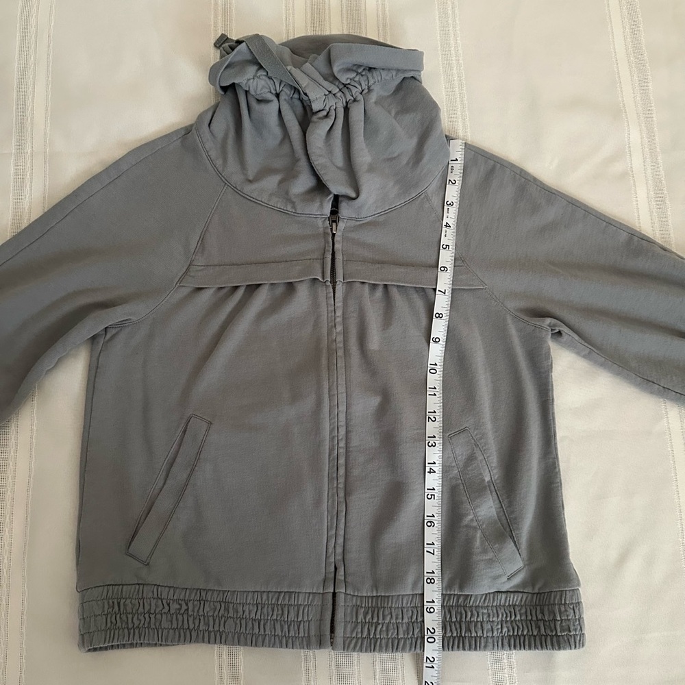 LOFT Slate Ruched Sleeve Jacket - Picture 8 of 16